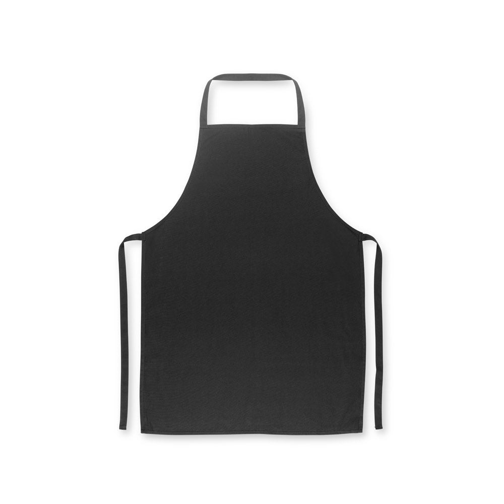 CUMIN promotional workwear garment in black (detail view) with custom logo branding