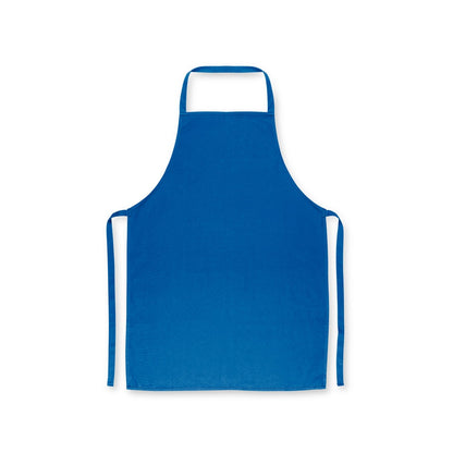 CUMIN promotional workwear garment in royal blue (detail view) with custom logo branding