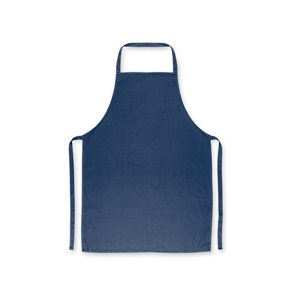CUMIN promotional workwear garment in navy blue (detail view) with custom logo branding