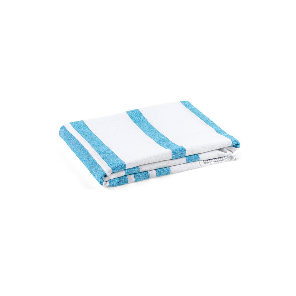 SARDENHA promotional travel accessory in light blue (detail view) with custom logo branding
