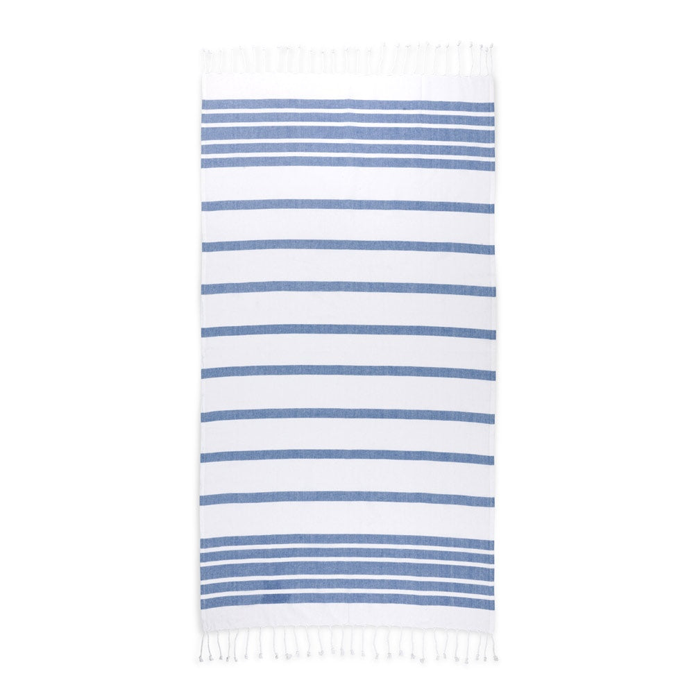 SARDENHA promotional travel accessory in navy blue (detail view) with custom logo branding