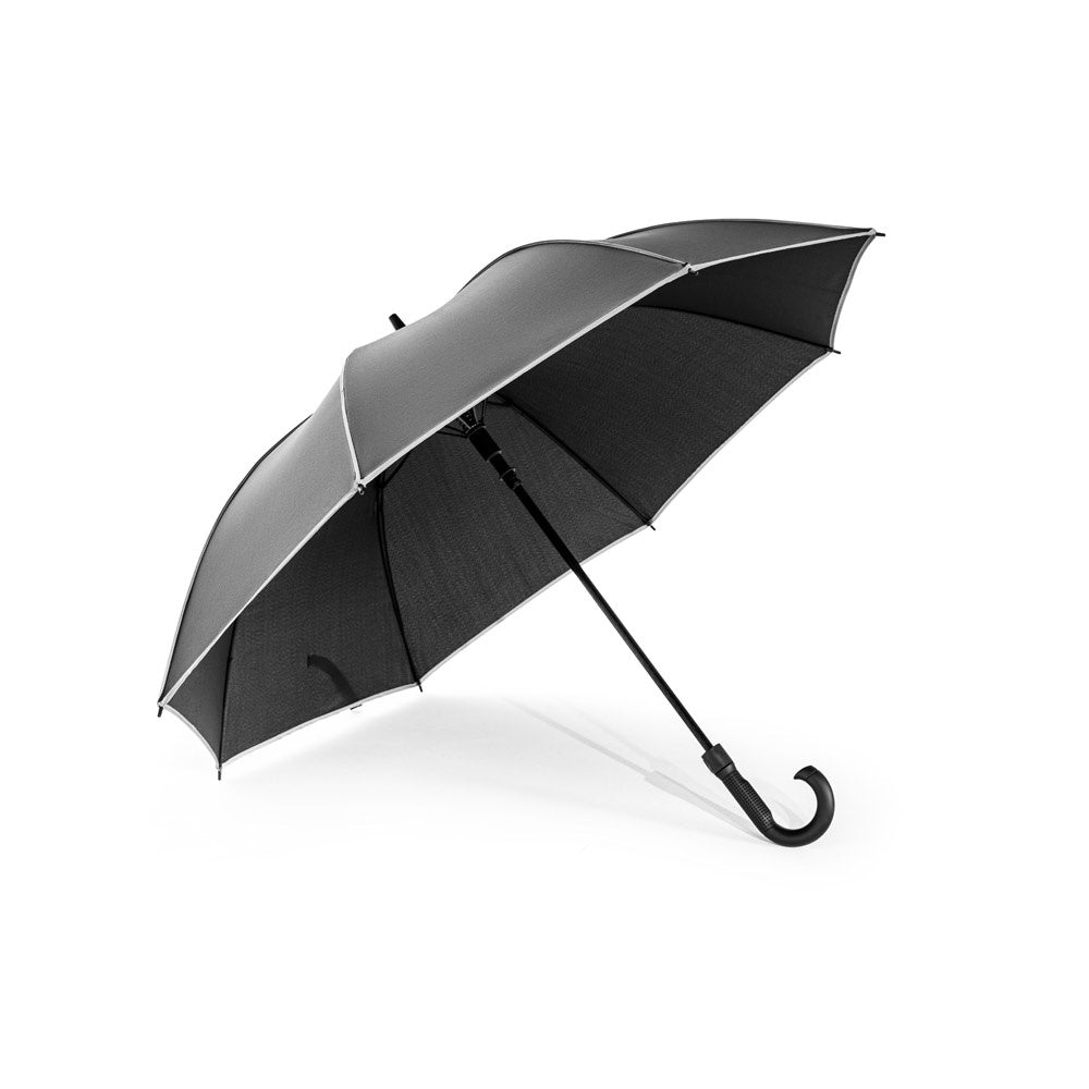 FINNLEY promotional umbrella in black with custom logo branding