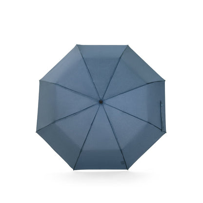 AIDEN promotional umbrella in blue (detail view) with custom logo branding