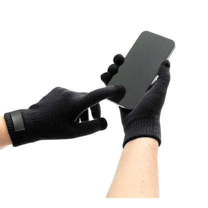 BURROW promotional apparel accessory in black (detail view) with custom logo branding