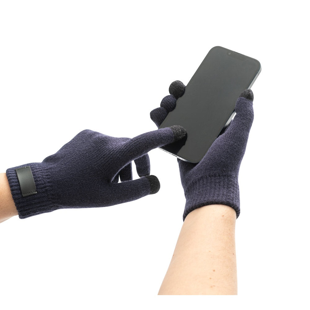 BURROW promotional apparel accessory in navy blue (detail view) with custom logo branding