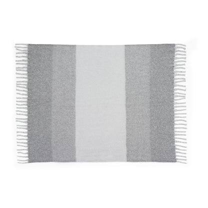 COMFY promotional home textile in grey (detail view) with custom logo branding