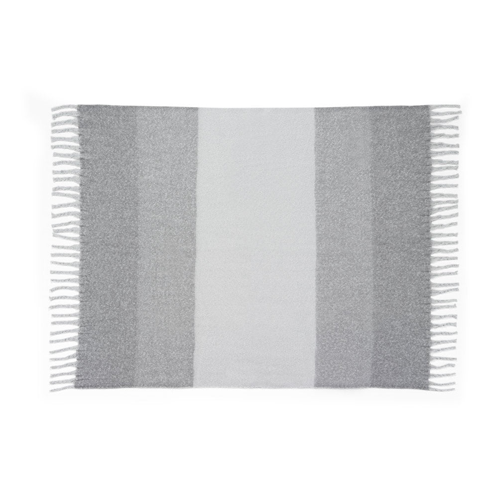 COMFY promotional home textile in grey (detail view) with custom logo branding
