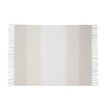 COMFY promotional home textile in beige (detail view) with custom logo branding