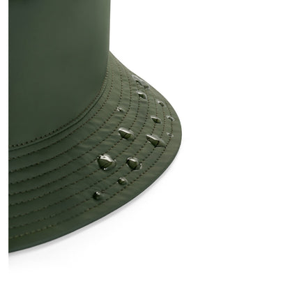 MASON promotional hat in dark green (detail view) with custom logo branding