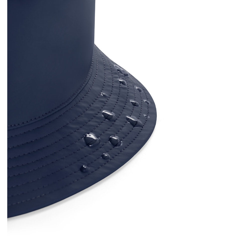 MASON promotional hat in navy blue (detail view) with custom logo branding