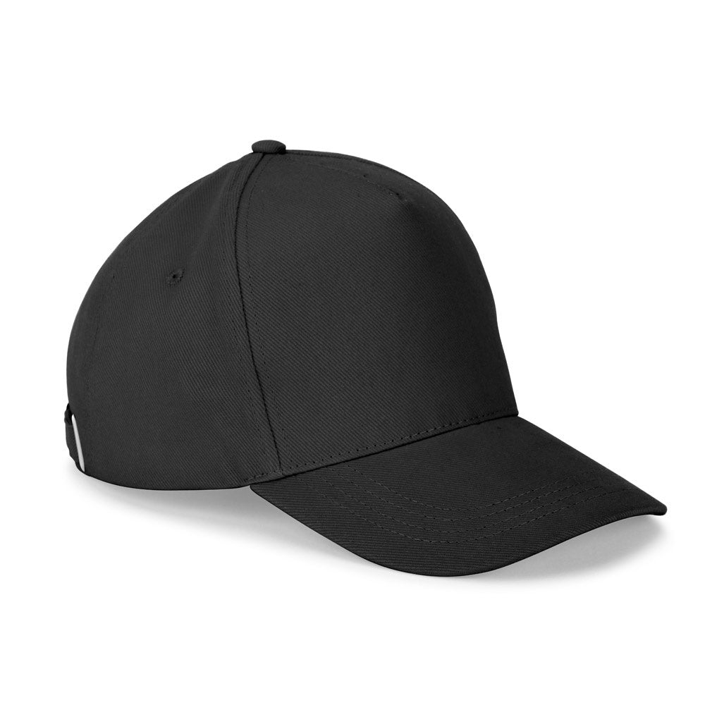 ASHTON promotional cap in black with custom logo branding