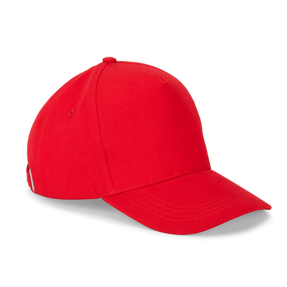 ASHTON promotional cap in red with custom logo branding