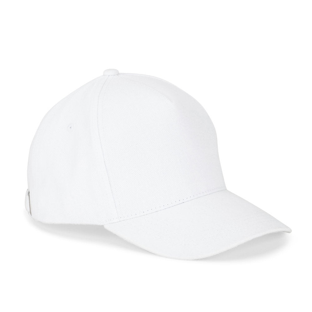 ASHTON promotional cap in white with custom logo branding