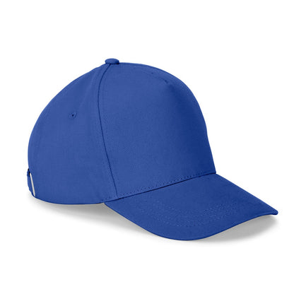 ASHTON promotional cap in royal blue with custom logo branding