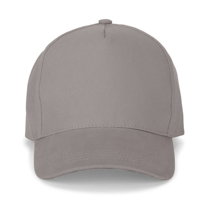 ASHTON promotional cap in light grey (detail view) with custom logo branding