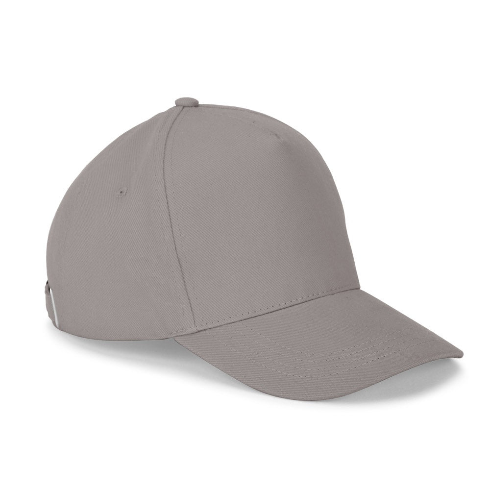 ASHTON promotional cap in light grey with custom logo branding