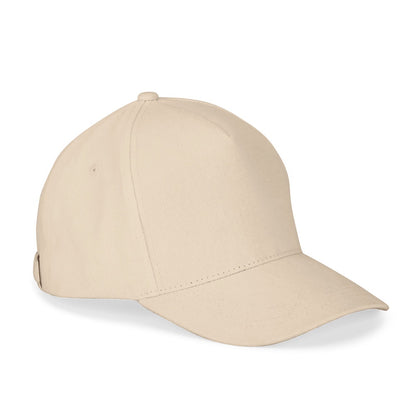 ASHTON promotional cap in beige with custom logo branding