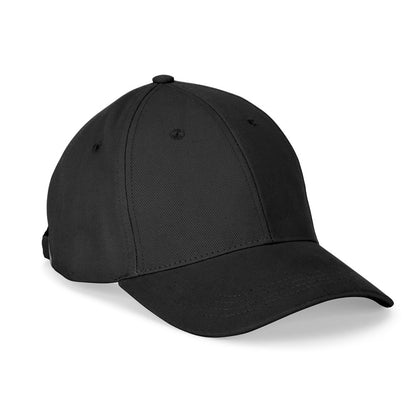 NATHAN promotional cap in black with custom logo branding