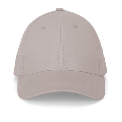 NATHAN promotional cap in light grey (detail view) with custom logo branding