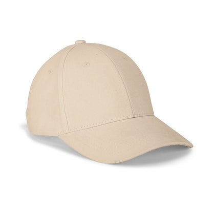 NATHAN promotional cap in beige with custom logo branding