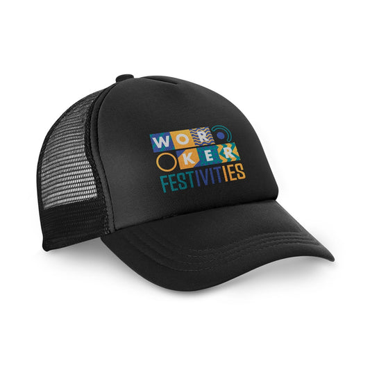 NICOLA BK promotional cap in black with custom logo branding