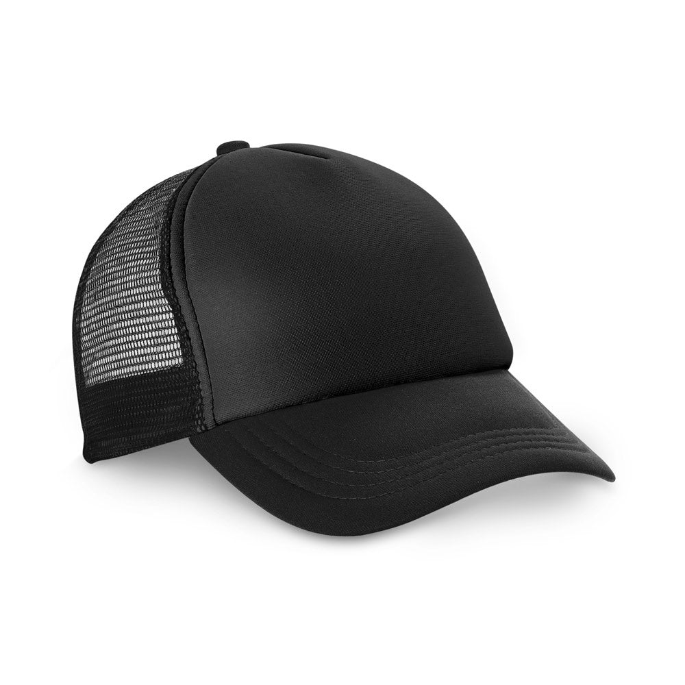 NICOLA BK promotional cap in black with custom logo branding