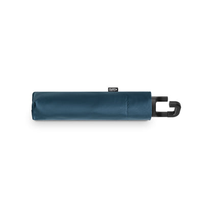 GEORGE promotional umbrella in blue (detail view) with custom logo branding