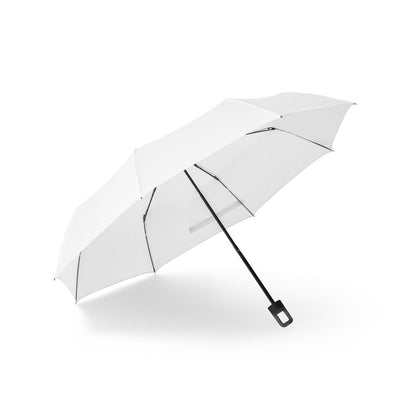 GEORGE promotional umbrella in white with custom logo branding
