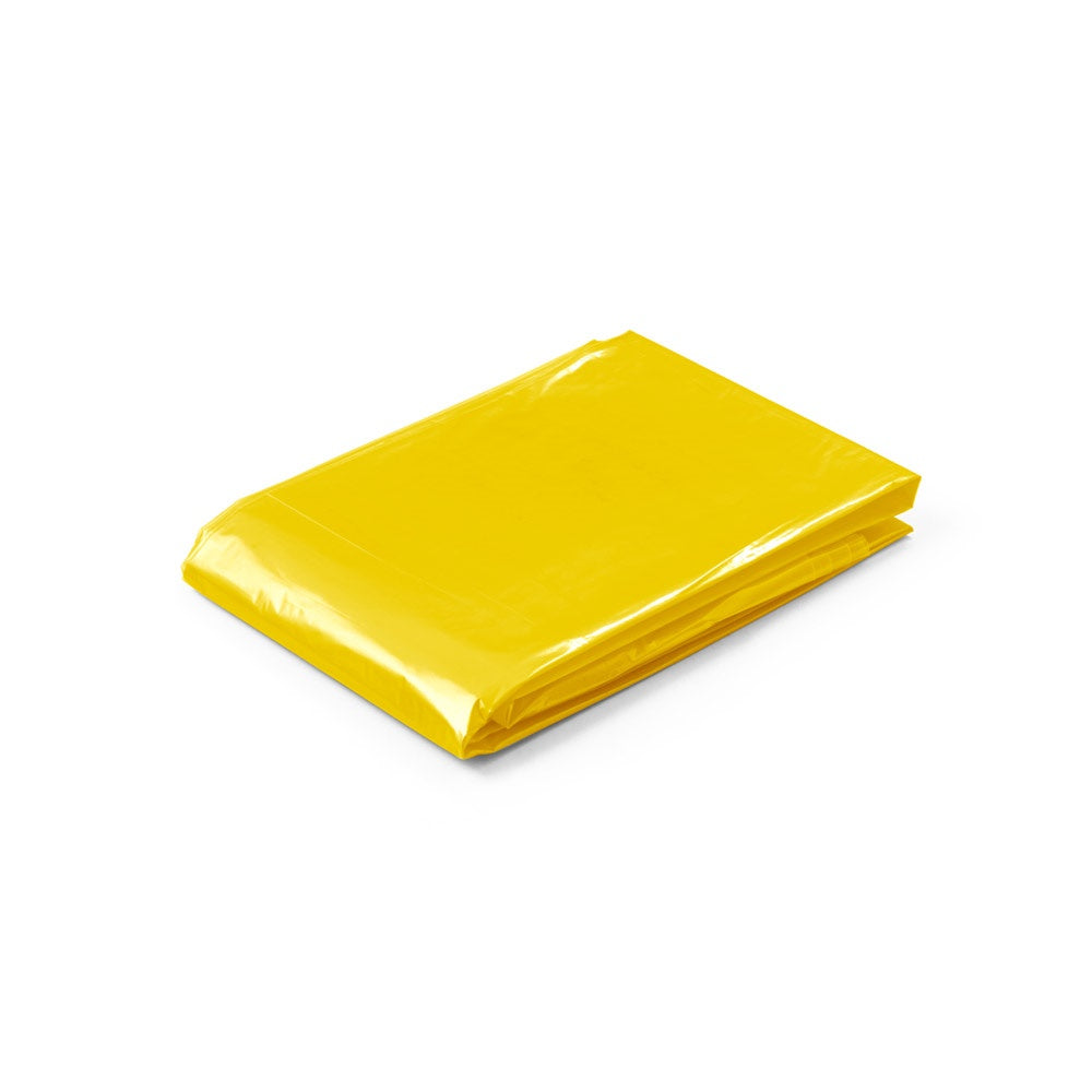 SANDRA promotional raincoat in yellow with custom logo branding