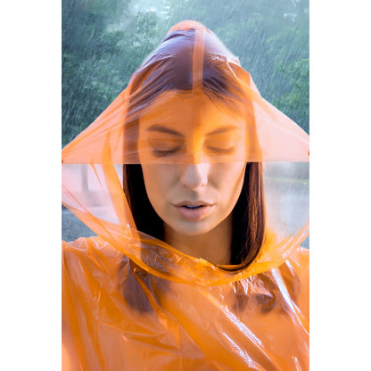 SANDRA promotional raincoat with custom logo branding