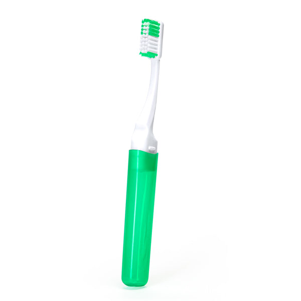 Stamina POLE Plastic toothbrush in fern green - promotional merchandise printed with your company logo