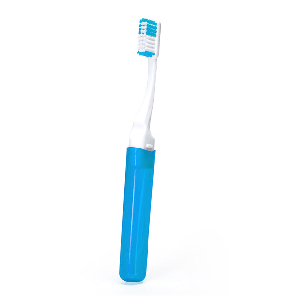 Stamina POLE Plastic toothbrush in light royal - promotional merchandise printed with your company logo