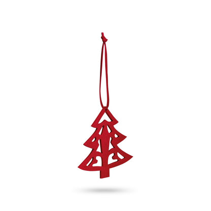 DARIO promotional home accessory in red (detail view) with custom logo branding