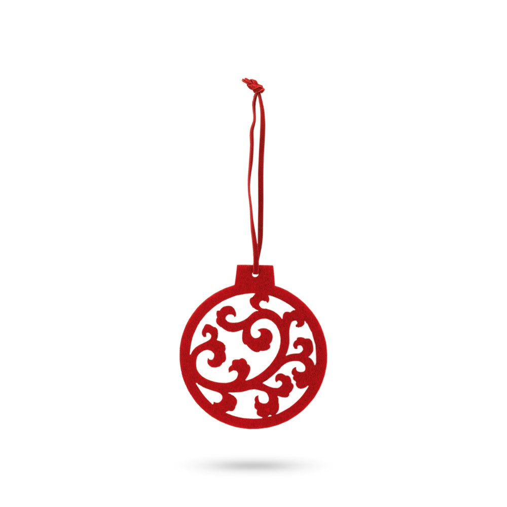 JUBANY promotional home accessory in red (detail view) with custom logo branding