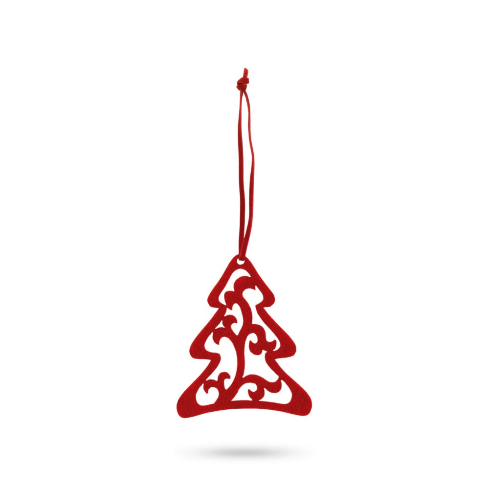 JUBANY promotional home accessory in red (detail view) with custom logo branding