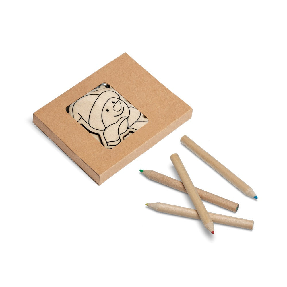 WINDHAM promotional home accessory in light natural (gift box packaging) with custom logo branding