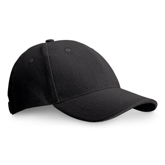CHRISTOPHE promotional cap in black with custom logo branding