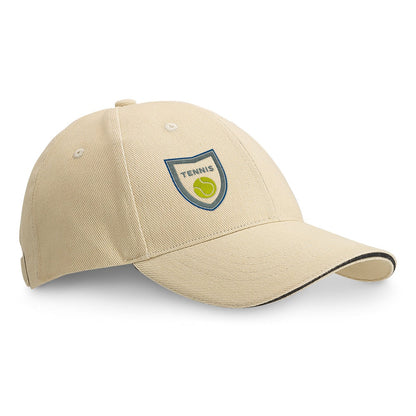 CHRISTOPHE promotional cap in beige with custom logo branding