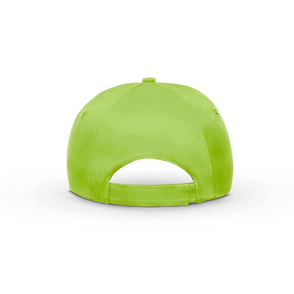 MIUCCIA promotional cap in light green (detail view) with custom logo branding