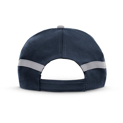 JONES promotional cap in blue (detail view) with custom logo branding
