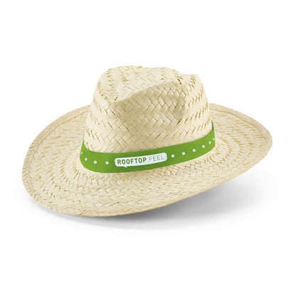 EDWARD promotional hat in light natural with custom logo branding