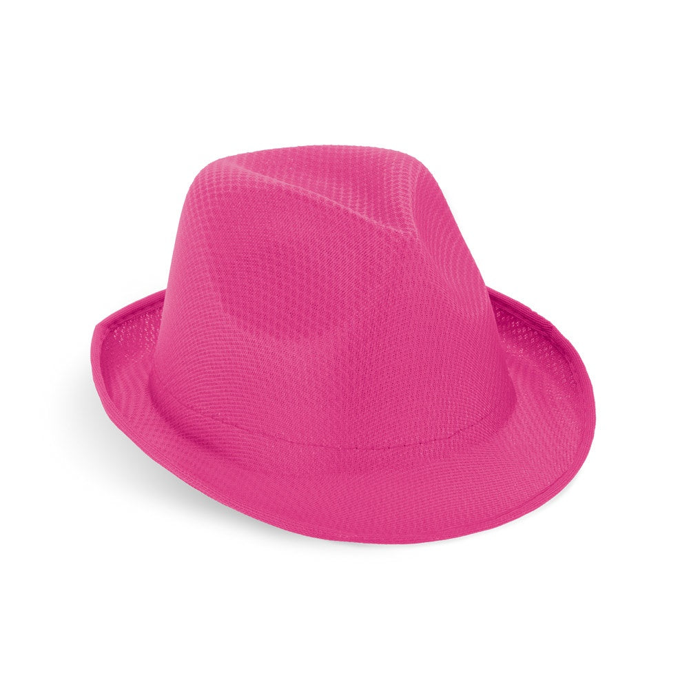MANOLO promotional hat in pink with custom logo branding