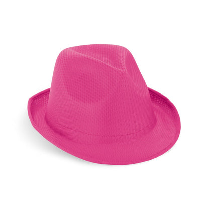 MANOLO promotional hat in pink with custom logo branding