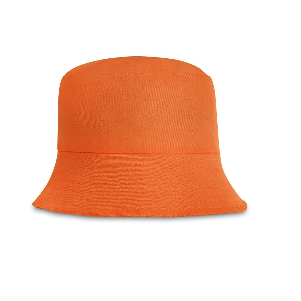 JONATHAN promotional hat in orange with custom logo branding