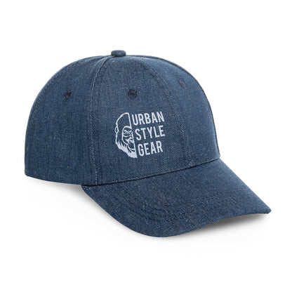 PHOEBE promotional cap in blue with custom logo branding