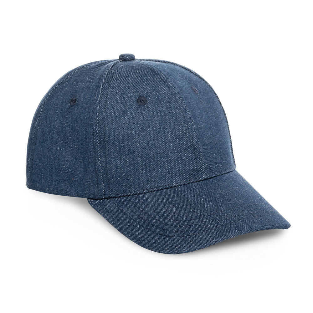 PHOEBE promotional cap in blue with custom logo branding