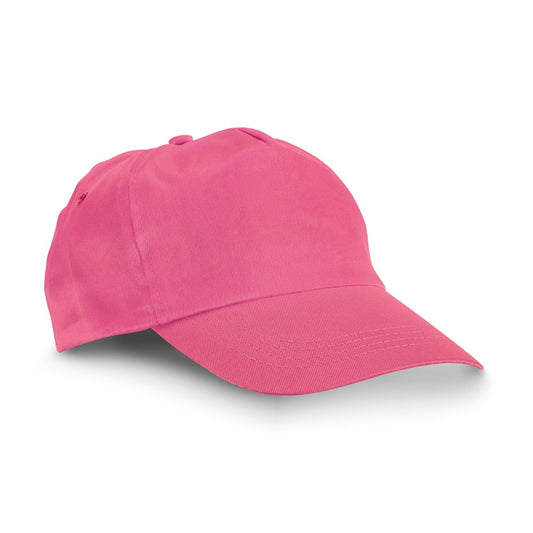 CAMPBEL promotional cap in pink with custom logo branding