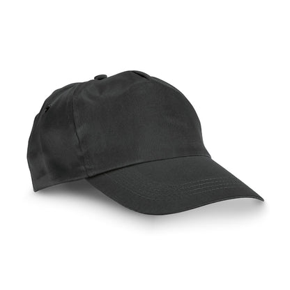 CAMPBEL promotional cap in black with custom logo branding