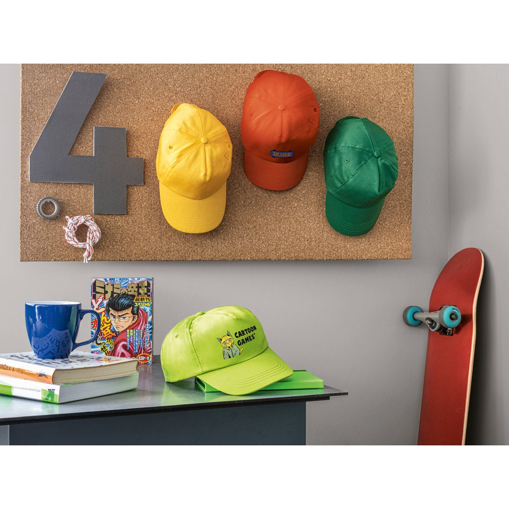 CAMPBEL promotional cap with custom logo branding