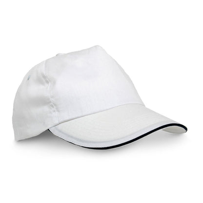 CLAIRE promotional hat in white with custom logo branding